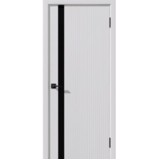 Дверь межкомнатная Дубрава Сибирь Бухта ST СТЕПС белая, стекло черное Дверь межкомнатная Дубрава Сибирь Бухта ST СТЕПС белая, стекло черное